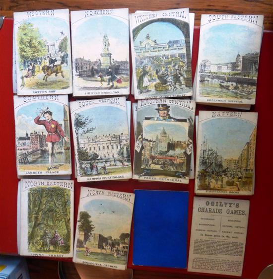 The comic card game of THE LIONS OF LONDON by David Ogilvy c1850.